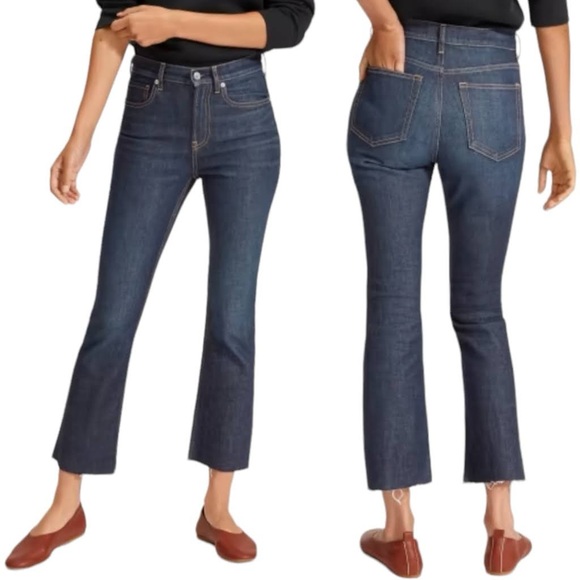 EVERLANE HIGH RISE KICK CROP JEANS 30 - Picture 4 of 10